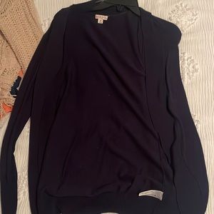 navy blue cardigan
